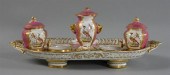 COALPORT PINK-GROUND PORCELAIN