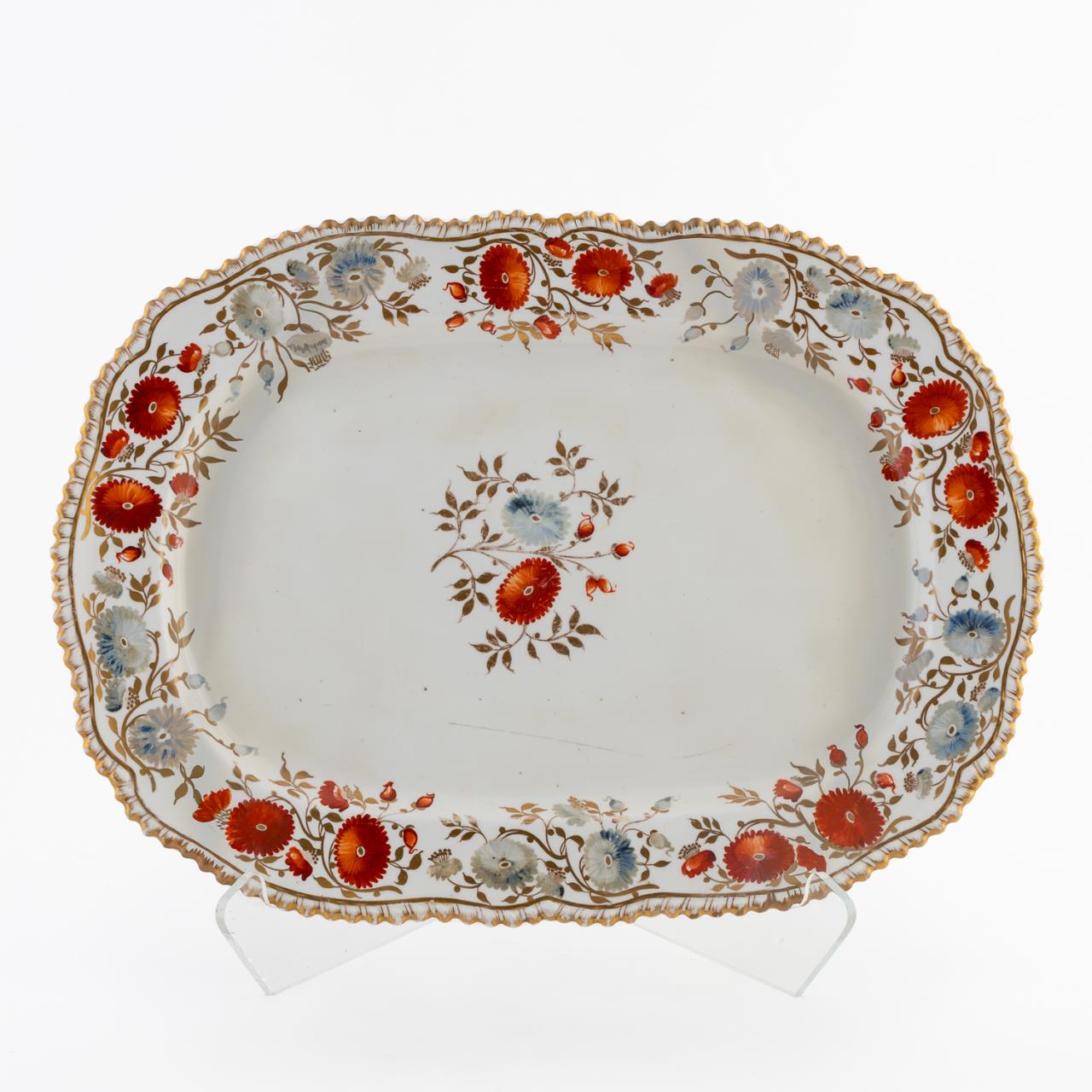 COALPORT RUST AND GREY FLORAL