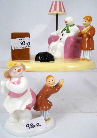 Coalport Snowman figures a Cold
