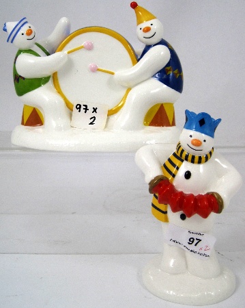 Coalport Snowman figures Lets