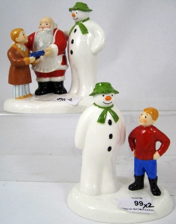 Coalport Snowman figures The