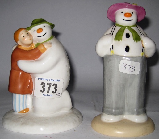 Coalport Snowman Figures The