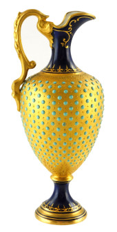 COALPORT TURQUOISE ENAMEL JEWE