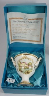 Coalport Two Handled Vase and