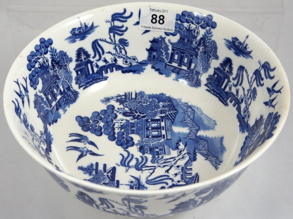 Coalport Willow large footed bowl