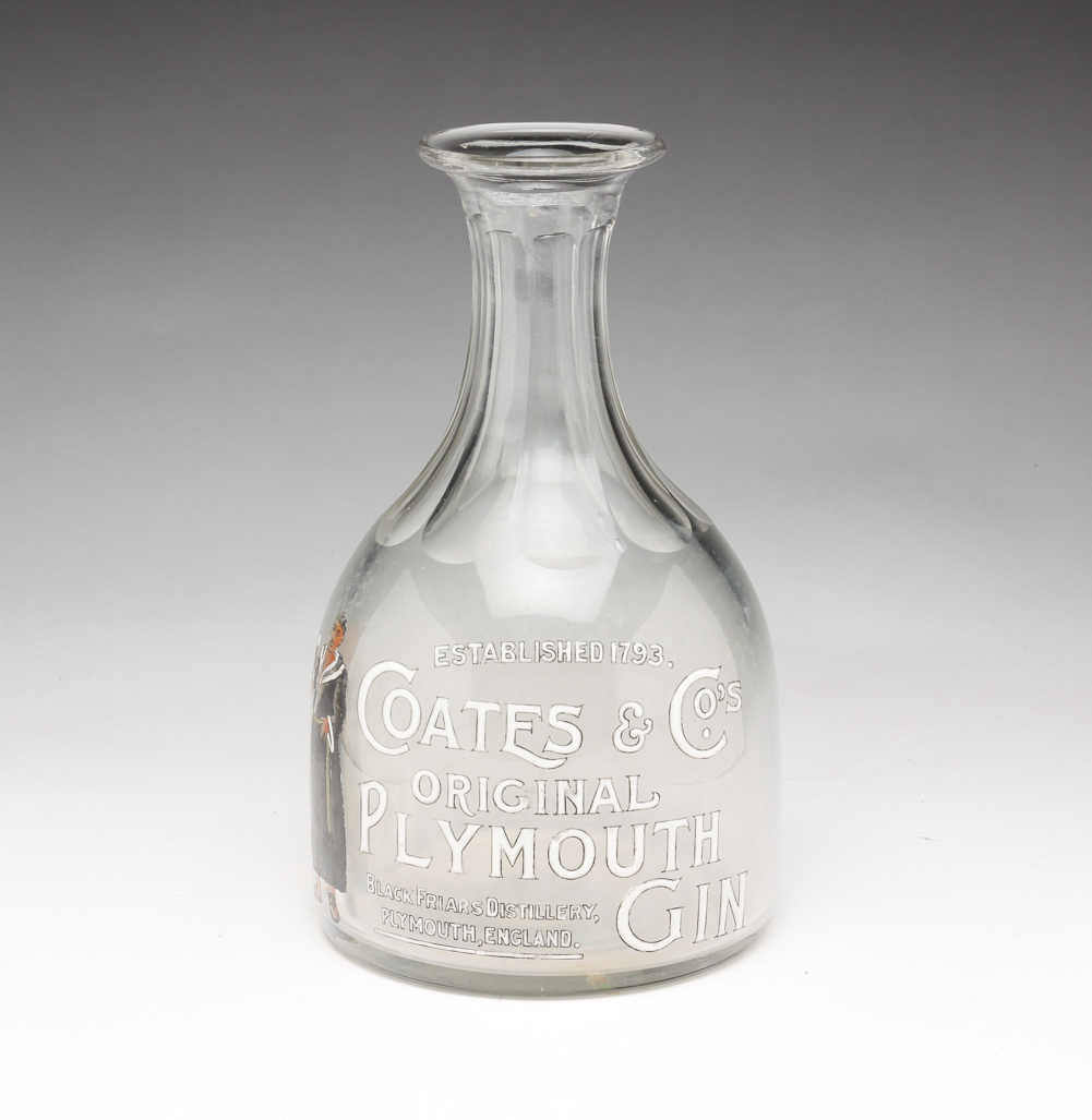 "COATES GIN" ADVERTISING BOTTLE.