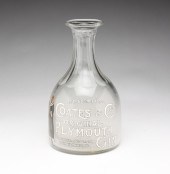 "COATES GIN" ADVERTISING BOTTL
