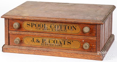 COATS SPOOL CHESTJ&P Coats oak