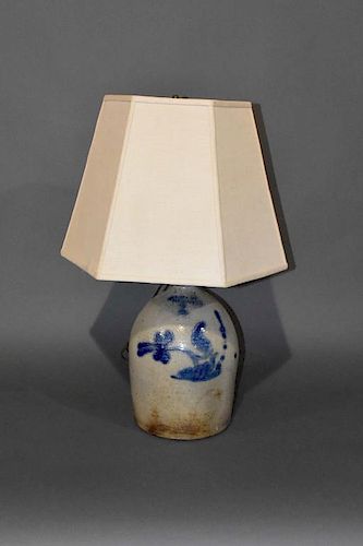 COBALT DECORATED 2-GALLON JUG/