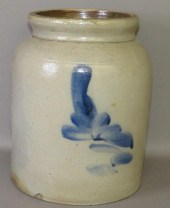 COBALT DECORATED CYLINDER STON