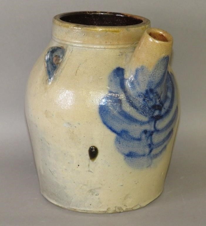 COBALT DECORATED STONEWARE BATTER