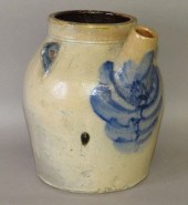 COBALT DECORATED STONEWARE BAT