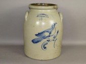 COBALT DECORATED STONEWARE CHU
