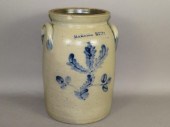 COBALT DECORATED STONEWARE CHU