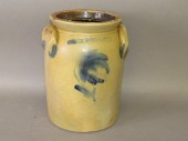 COBALT DECORATED STONEWARE CRO