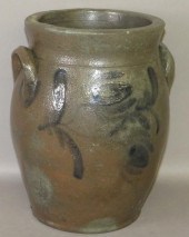 COBALT DECORATED STONEWARE CRO