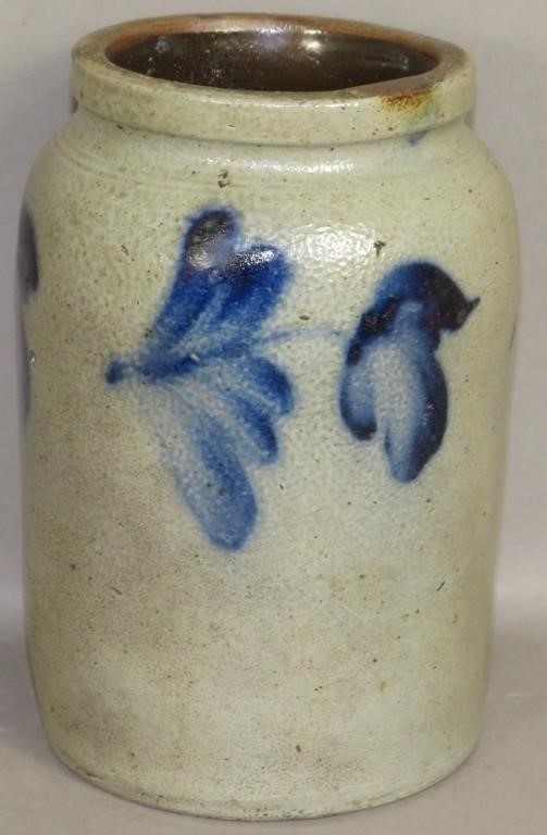 COBALT DECORATED STONEWARE JARca.