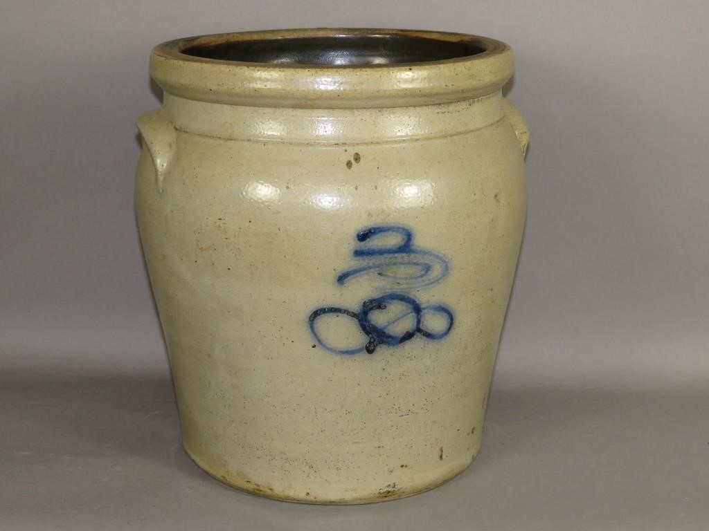 COBALT DECORATED STONEWARE JARca.