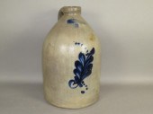 COBALT DECORATED STONEWARE JUG