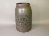 COBALT DECORATED STONEWARE WAX