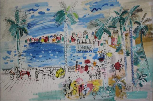 COBELLE Charles. O/C Promenade with