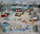 COBELLE Charles. O/C ''Winter