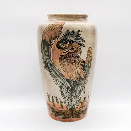 COBRIDGE POTTERY STONEWARE VASE,