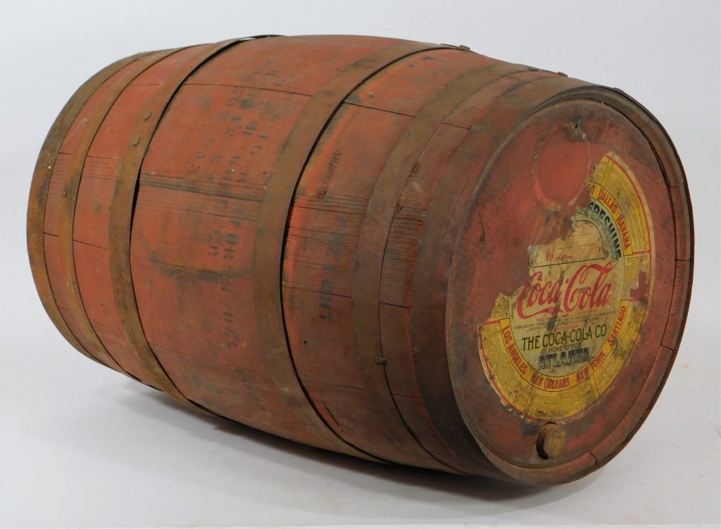 COCA-COLA 10 GALLON BARREL SYRUP