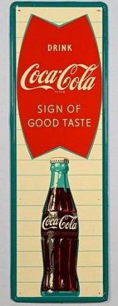 COCA COLA ADVERTISING SIGNCoca