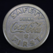 COCA-COLA BRASS SIDE WALK MARK