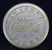 COCA-COLA BRASS SIDE WALK MARK