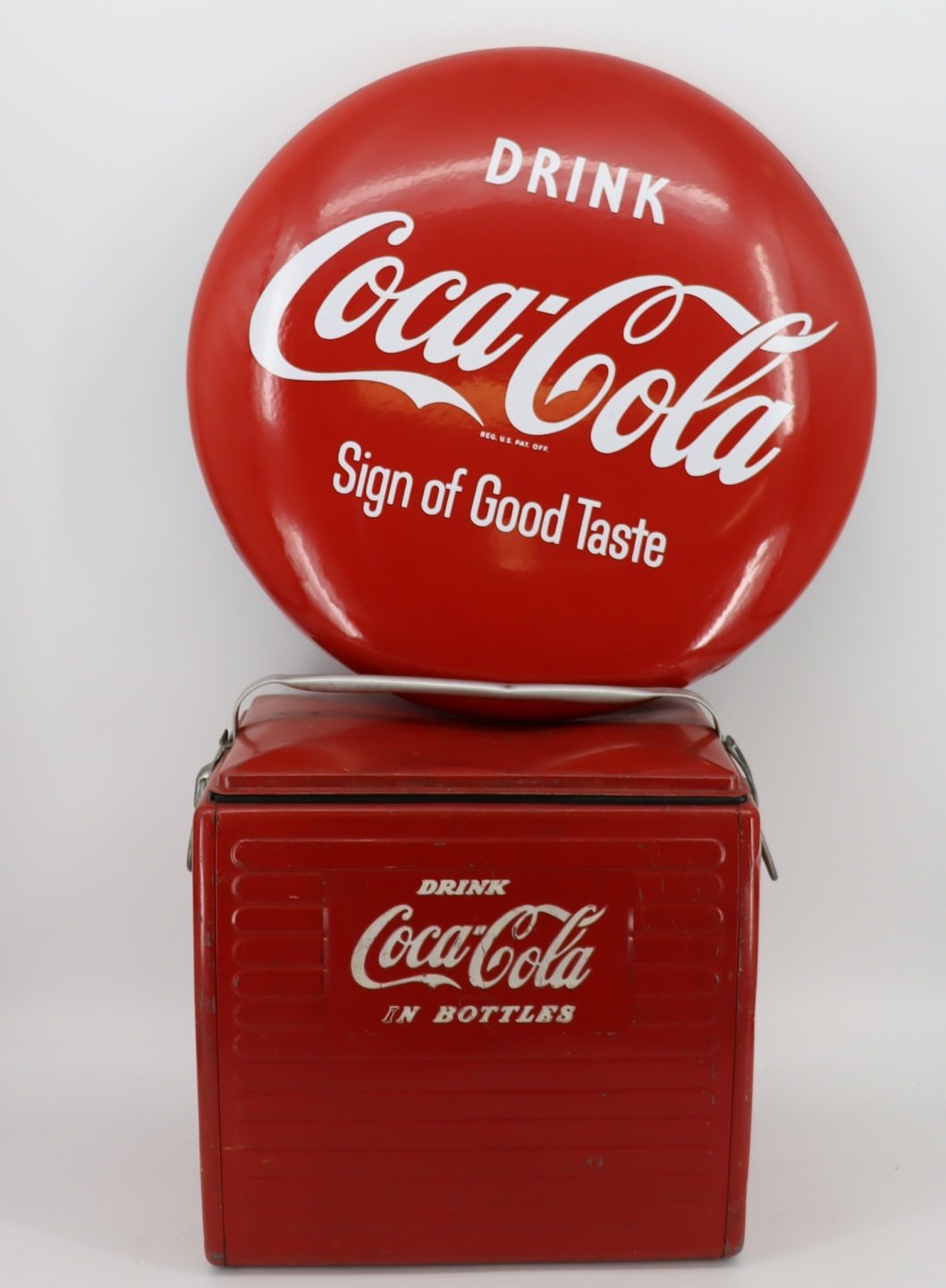 COCA COLA BUTTON & COOLER & PLASTIC