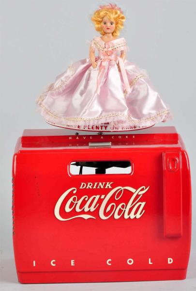 Coca-Cola Cooler Music Box.  1950s.