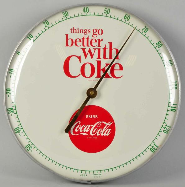 Coca-Cola Dial Thermometer.  1960s.