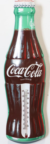 COCA COLA DIE-CUT BOTTLE TIN T
