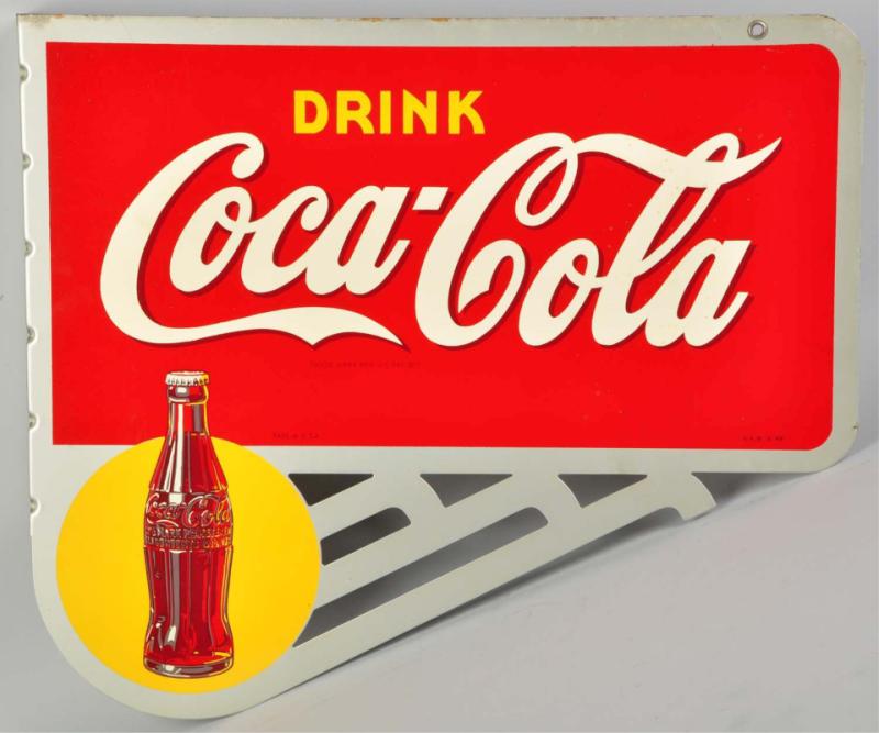 Coca-Cola Flange Sign.  1940s.