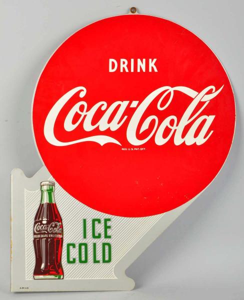 Coca-Cola Flange Sign.  1955. Clean