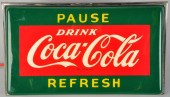 Coca-Cola Lighted Wall Sign. <