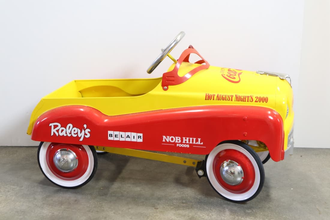 COCA-COLA METAL PEDAL CAR BY GEAR