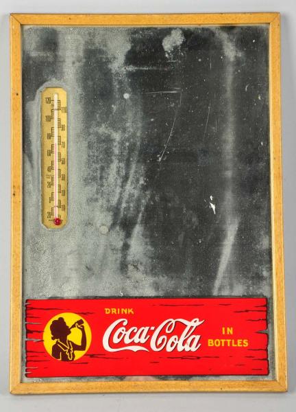 Coca-Cola Mirror Sign.  Circa 1940.