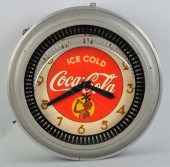 Coca-Cola Neon Spinner Clock.