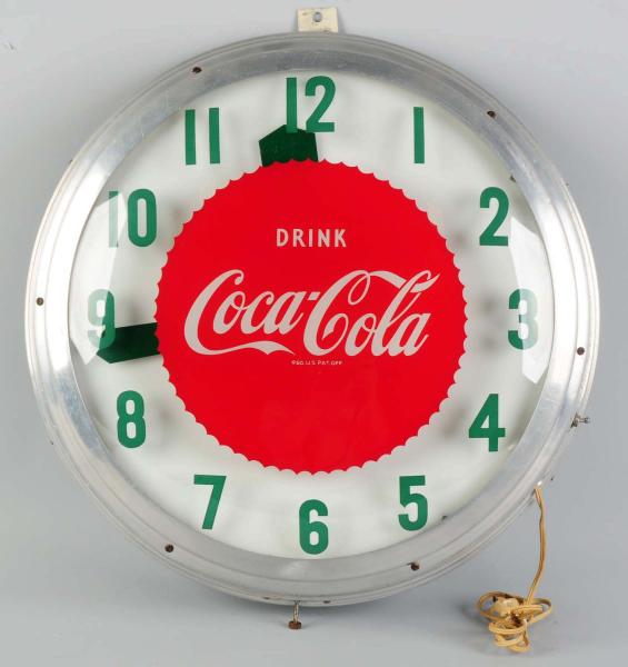 Coca-Cola Outdoor Clock.  1950s.