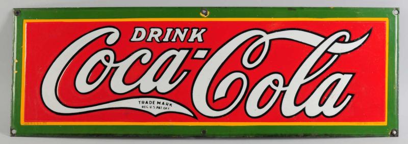 Coca-Cola Porcelain Sign.  1931.