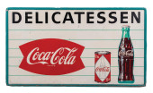 COCA-COLA SELF FRAMED TIN SIGN