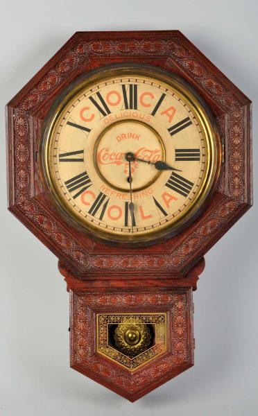 Coca-Cola Welch Octagonal Clock. 