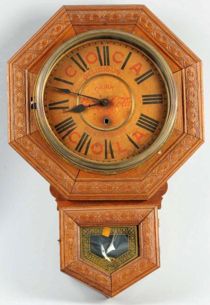 Coca-Cola Welch Octagonal Clock. 