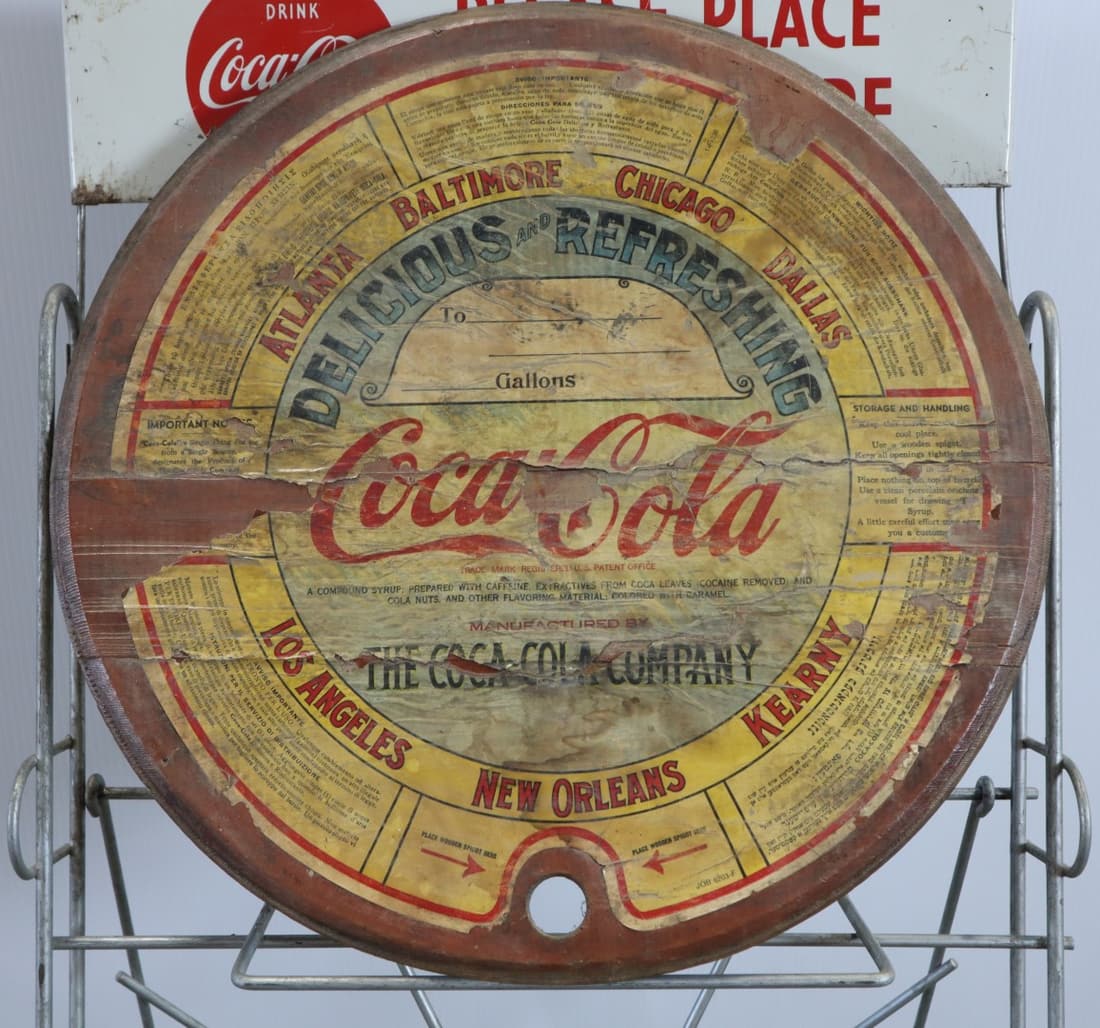 COCA COLA WOODEN SYRUP BARREL