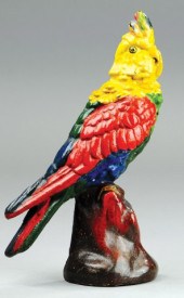COCKATOO ON STUMP DOORSTOP Alb