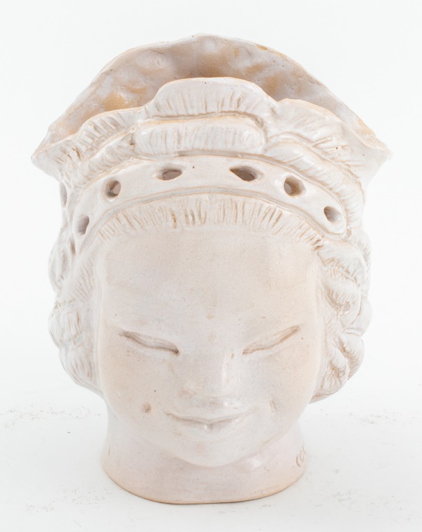 COCKCROFT "ELF" GLAZED CERAMIC HEAD