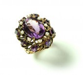 COCKTAIL RING.  Twentieth cent